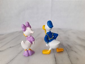 Miniatura de vinil Disney estática do casal Pato Donald e Margarida      cm