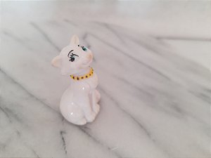 Miniatura Disney de vinil estática de gata Condessa, mãe da Marie, desenho Aristigatas.  7,5 Cm