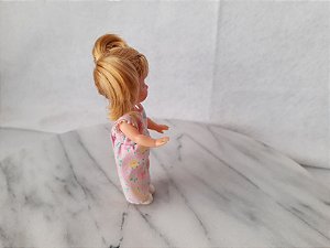 Boneca Kelly, irmã da Barbie, de sardas , Maria Chiquinha. 11 cm Amarelo 1994