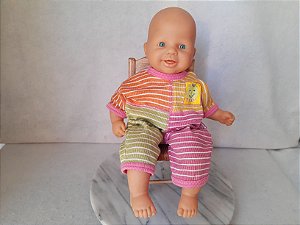 Boneca bebê Zapf Creation  Alemanha, chora e ri, a pilha. 36 cm