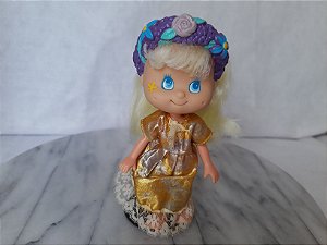 Anos 90, boneca doces amores cabelos amarelos 14  usada