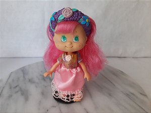 Anos 90 boneca doces amores, cabelo rosa, Gemini, 14 cm