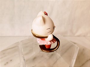 Miniatura de vinil  Hello kitty bailarina de flor roxa na cabeca Sanrio Nakajima USA 2005-  6,5 cm