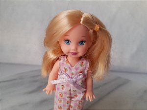 Boneca  Kelly irmã da Barbie, loura de melissa branca  11 cm