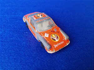 Miniatura Yatming vintage de Porsche Targa cor de laranja