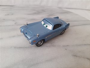 Miniatura de metal carro Finn Mcmissil do Carros 2 Disney 8,5 cm