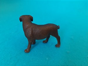 Miniatura de vinil Schleich de labrador fêmea / labradora 6 cm de comprimento bê 4,5 cm altura