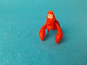 Miniatura Disney de caranguejo Sebastião de A pequena sereia 4 cm
