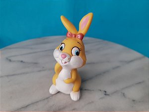 Miniatura Disney de vinil coelha Fluffy puffy , namorada do Tamborzinho do.Bambi, marca Mimo,  9 Cm