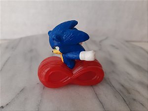 Sonic na base vermelha coleção McDonald's Sonic 2, usado