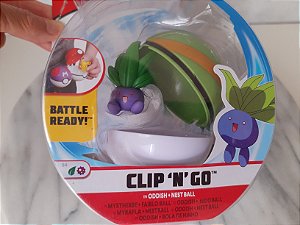 Pokémon clip n go Oddish + Nest Ball embalagem aberta