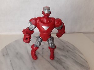 Figura de ação Marvel super hero Mashers Homem de ferro Silver Centurion 15 cm