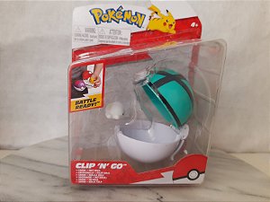 Pokémon Snom clip n go + net ball sem uso, embalagem danificada