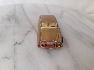 Anos 70 Miniatura diecast Playart Hong Kong Rolls Royce silver shadow cor ouro velho
