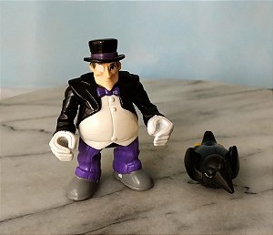 Imaginext DC super friends, boneco Pinguim com um pinguim, usados