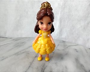 Mini princesa toddler articulada bela 9 cm disney