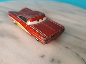 Miniatura Disney de metal carro Lightning Ramone vermelho do carros 2 Disney, 9 cm, usado