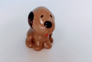 Cachorro marrom da poneilandia do meu querido pônei  Estrela ,4,5 cm de altura , usado,