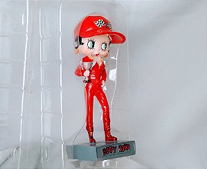 Boneca de resina estática Betty Boop , piloto de corrida, 11+2 cm de altura, coleção Salvat