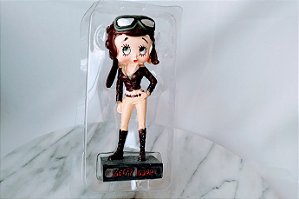 Boneca de resina estática Betty Boop , aviadora, 11+2 cm de altura