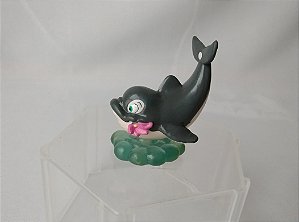 Miniatura PVC spot orca desenho Pequena Sereia Disney applause
