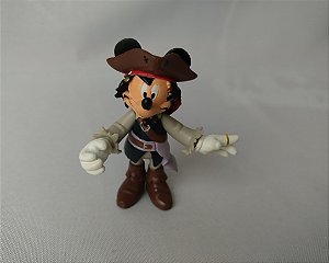Miniatura Mickey Mouse Como Capitão Jack Sparrow Walt Disney
