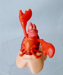 Miniatura Disney  caranguejo Sebastião de A pequena sereia, 7 cm  cm.altura Applause