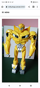 Boneco de plástico transformer Bumble Bee da Hasbro - não transforma - 40cm