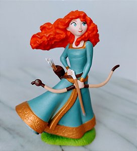 Miniatura Disney princesa Mérida com arco e flecha do Valente, 9 cm