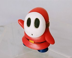Miniatura de vinil estática Shy guy do Super Mario, Nintendo 2007, 3,5 cm