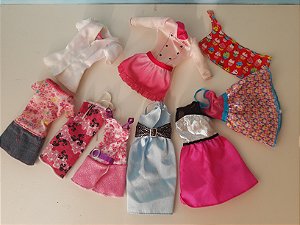 Compra online de Roupas de boneca para boneca barbie, lote de