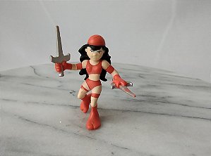 Figura miniatura Elektra Marvel super hero squad Hasbro 6,5 cm