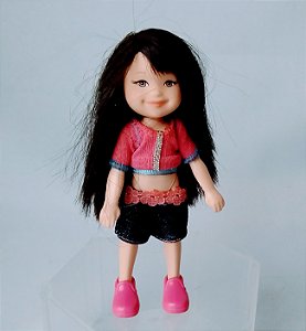 Boneca Kayla, amiga da Kelly,  cabelos pretos Mattel 2006, 12 cm