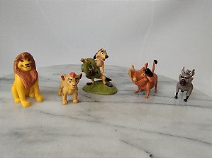 Miniatura Disney , playset 5 personagens do Rei Leão , 4 a 6 cm usado