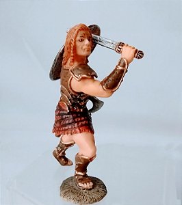 Figura em vinil Schleich de guerreiro temido do Norte, usado , 9 cm