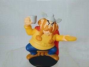Boneco Zebigbos de plástico estático do Asterix e Obelix, col. McDonald's s 2019, 8 cm