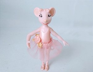 Mini boneca Angelina Bailarina articulada 8 cm, usada