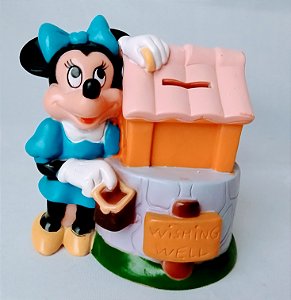 Cofre de vinil poço de desejos da Minnie Disney , 12 cm, usado