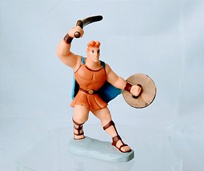 Miniatura Disney de 1997,  Hércules com espada e escudo, 9 cm