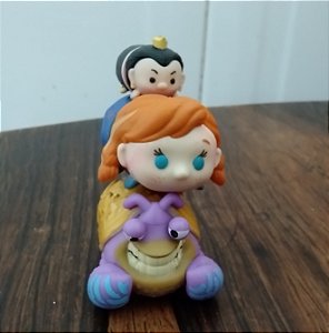Miniatura Disney Tsum Tsum da Jakks;  Tomatoa de Moana, Princesa Anna e Tainha das copas  2-3,5 e 4 cm