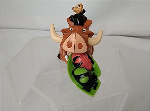 Miniatura Disney  do Burger King de Pumba com timão  de Rei Leão, 10  cm