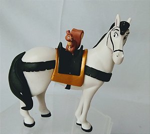 Miniatura Disney cavalo Sansao  do Príncipe Phillip da Bela Adormecida  11x9 cm comprimento