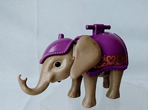 Playmobil 4235, somente elefante acessorio roxo, usado