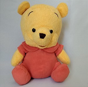 Pelúcia Ursinho Pooh bebê, Disney, usada 20 cm