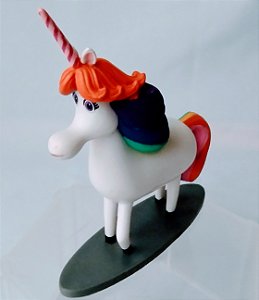 Miniatura Disney Pixar rainbow unicorn de Divertida Mente , 10x9x3 cm, usada