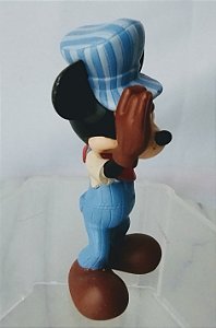 Miniatura Disney Mickey mouse maquinista de trem 9 cm