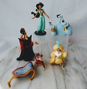 Playset Disney personagens do Aladim, lote de 6 personagens, 3 com danos
