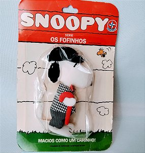 Anos 80, Beagle Snoopy série Os fofinhos da Estrela , 10 cm, embalagem com dano