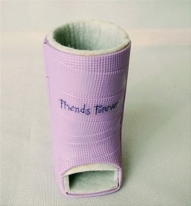 Bota de gesso proteção lilás original , Friends forever, da boneca American Girl , usada