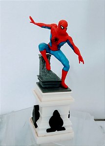 Homem aranha estatica 6cm sitio sobre peca  de xadrez Marvel, coleção de Agostini , usado